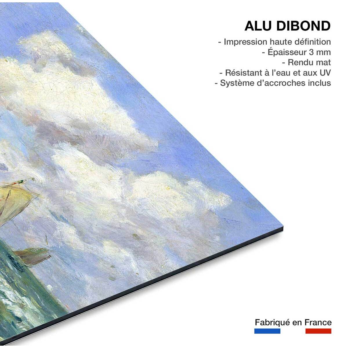 Tableau célèbre scène marine par louis boudin  Tableau alu Dibond