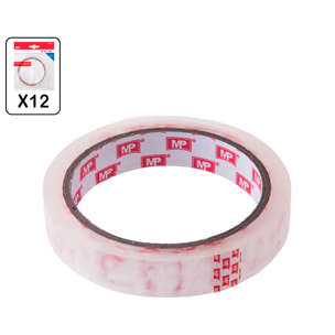 Pack 12 uds cinta de celo 24 mms 50 mtrs