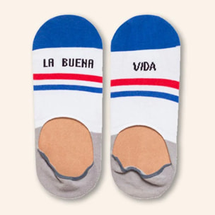 Calcetines invisibles "La buena vida" Azul