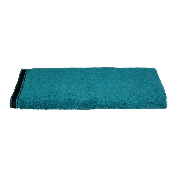 Serviette de toilette "Joia" coton bleu canard 50x90cm