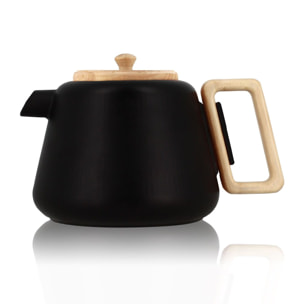 Théière en fonte noire avec couvercle en bois 500ml VIGGO