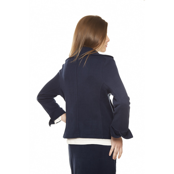 Mamatayoe Chaqueta Signorini Para Mujer, Manga Larga, Azul