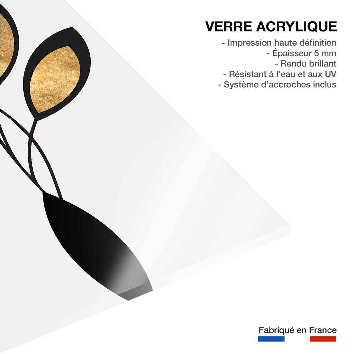 Tableau bouquet de bronze Tableau plexiglas