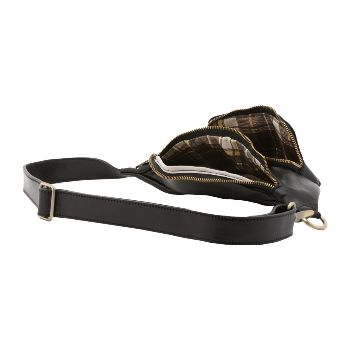Marsupio da uomo in vera pelle - Modello False - 100% pelle - 30.0 x 15.0 x 8.5 cm