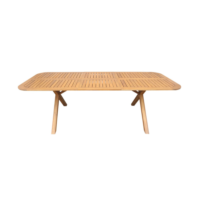 Table de jardin extensible bois d'acacia 6-8 places TANZO