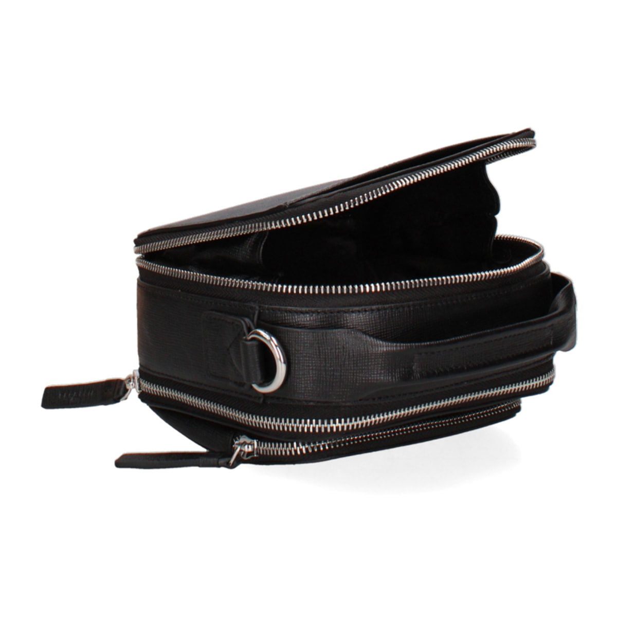 Borsa a spalla da uomo In Vera pelle Made in Italy 16,5x18x8,5 cm