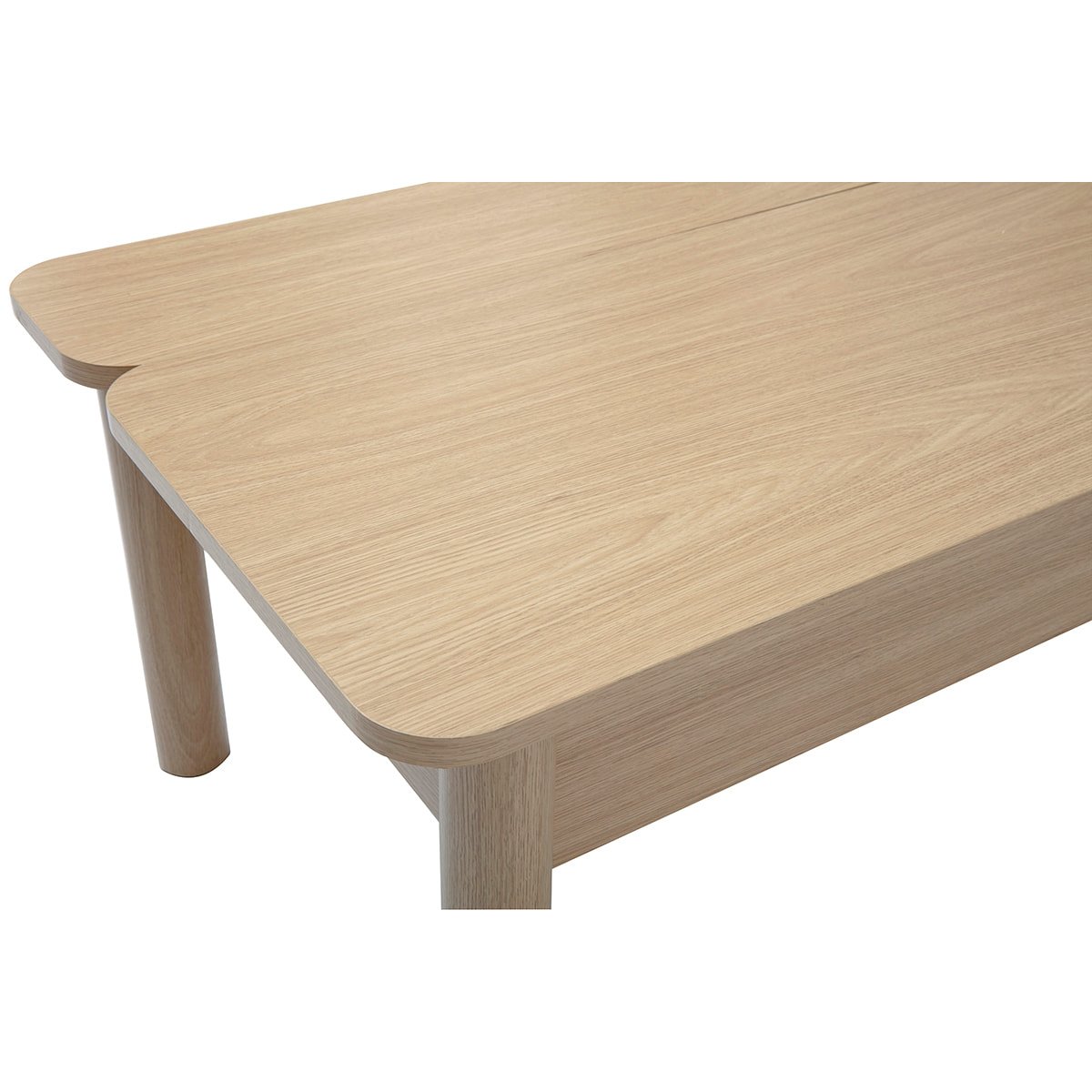 Table basse relevable finition bois chêne L100 cm BOLSO
