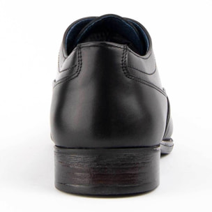 Zapato Oxford De Piel - Negro