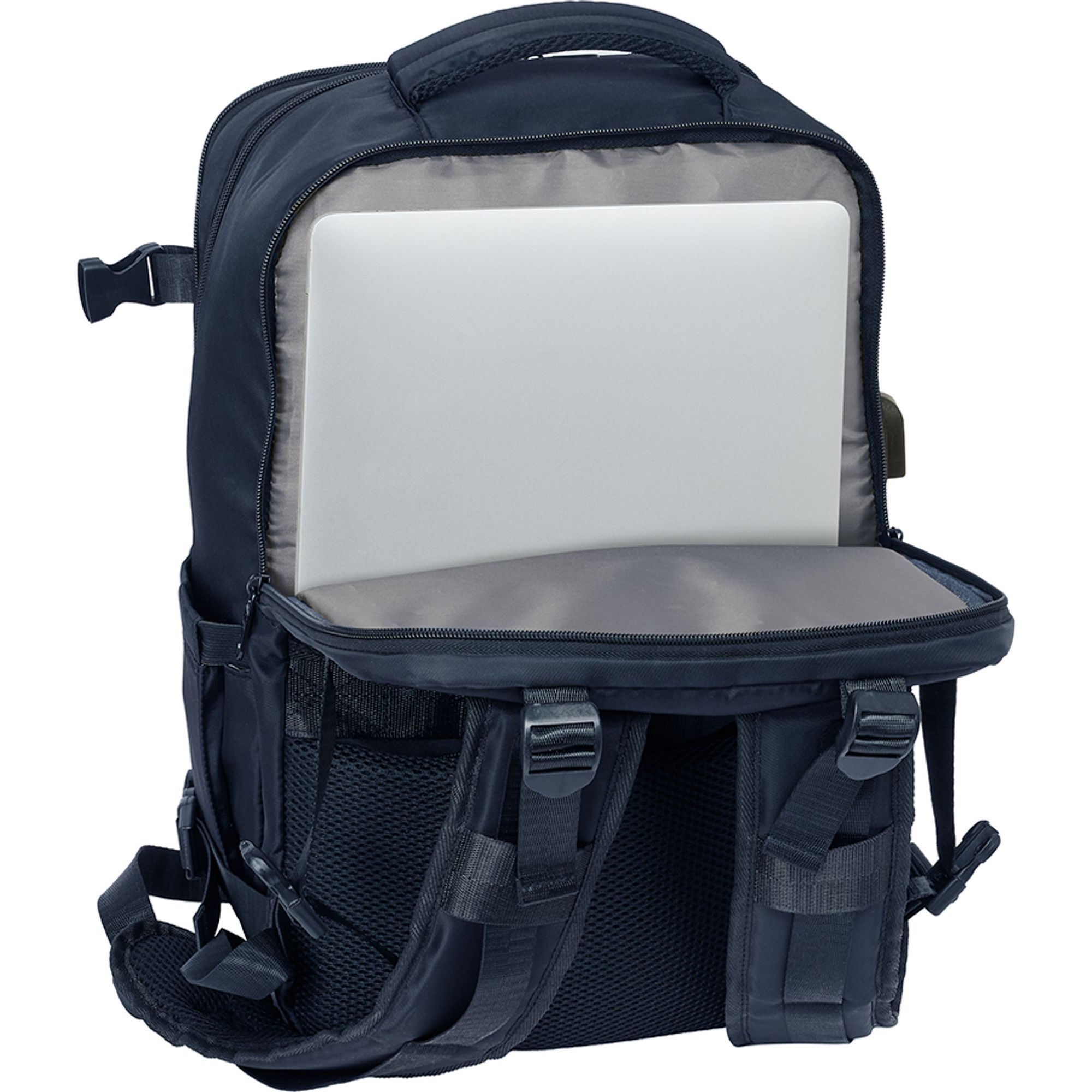 Mochila viaje cabina portatil 15,6 safta "marino"