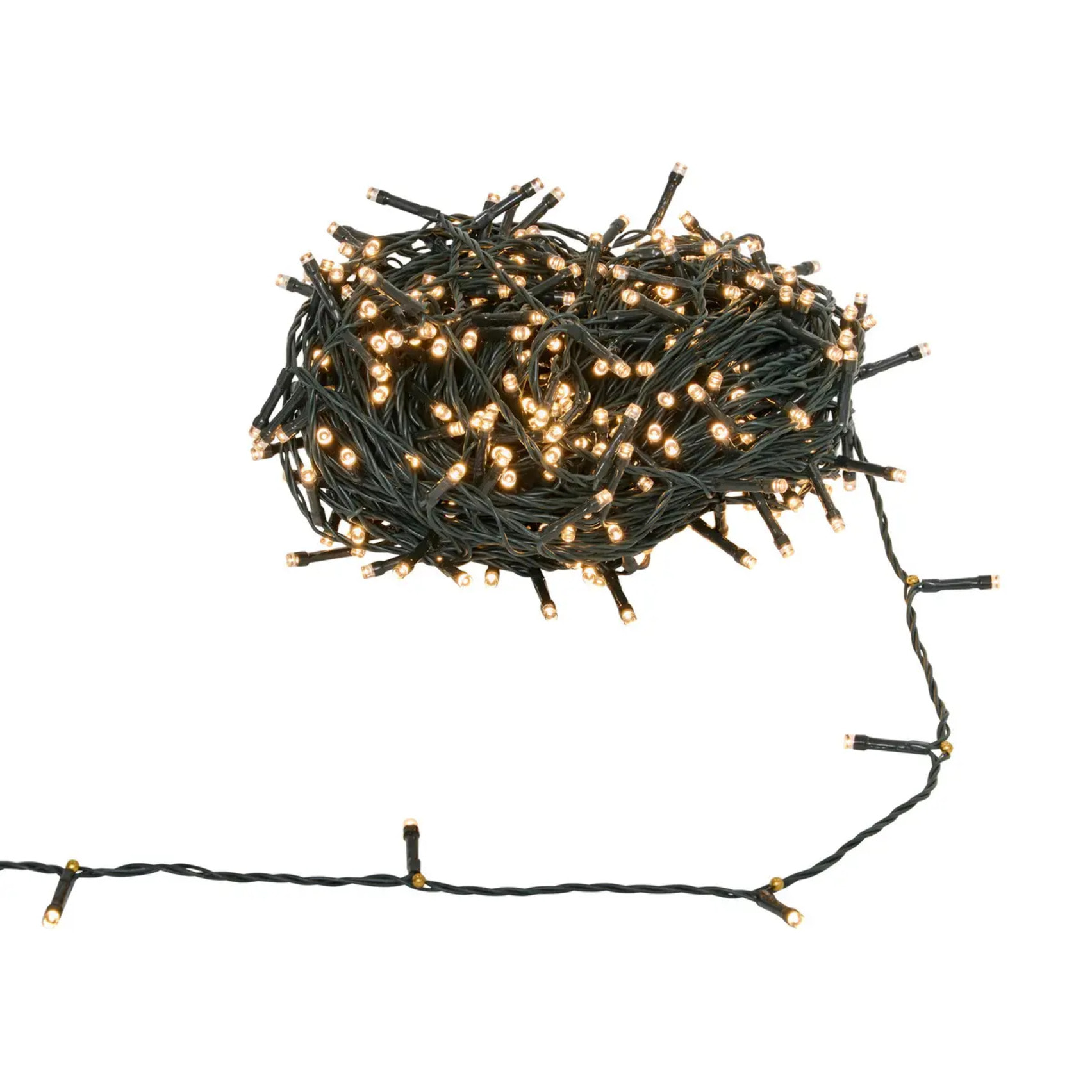 Guirlande lumineuse extérieure solaire 400 LED blanc chaud l.40m