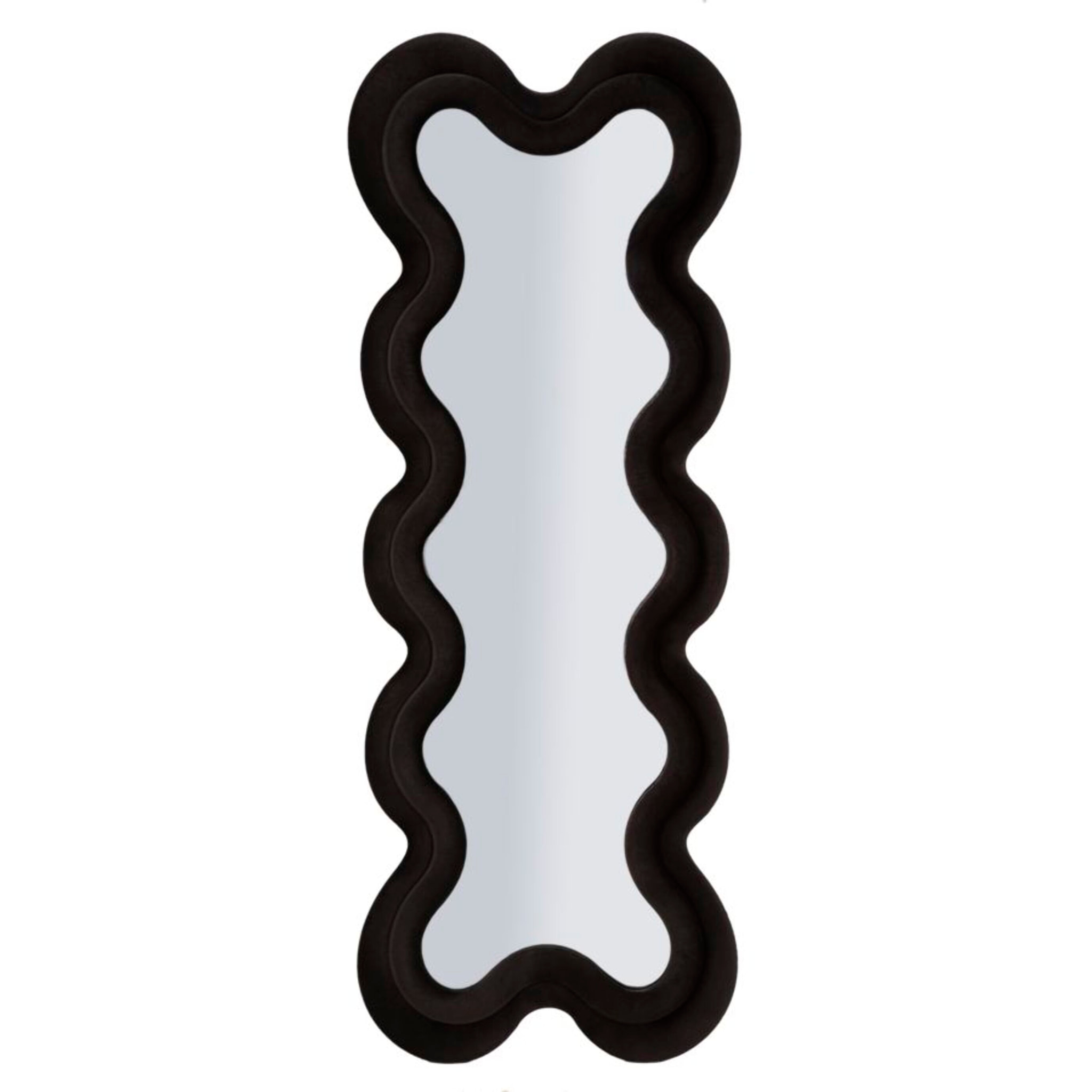 SPECCHIO DA MURO MONICA NERO CM 58X4X160 (MISURA SPECCHIO CM 39X124)