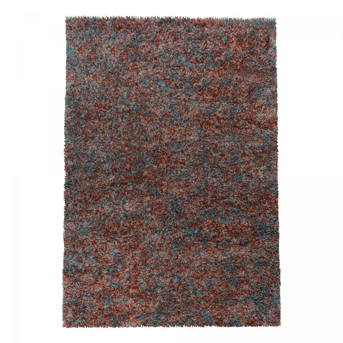 Tapis poils longs shaggy tissé motif faux uni MIGE