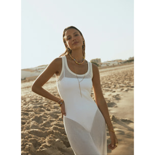 Collar Y Fine Tressia Acero Baño Oro