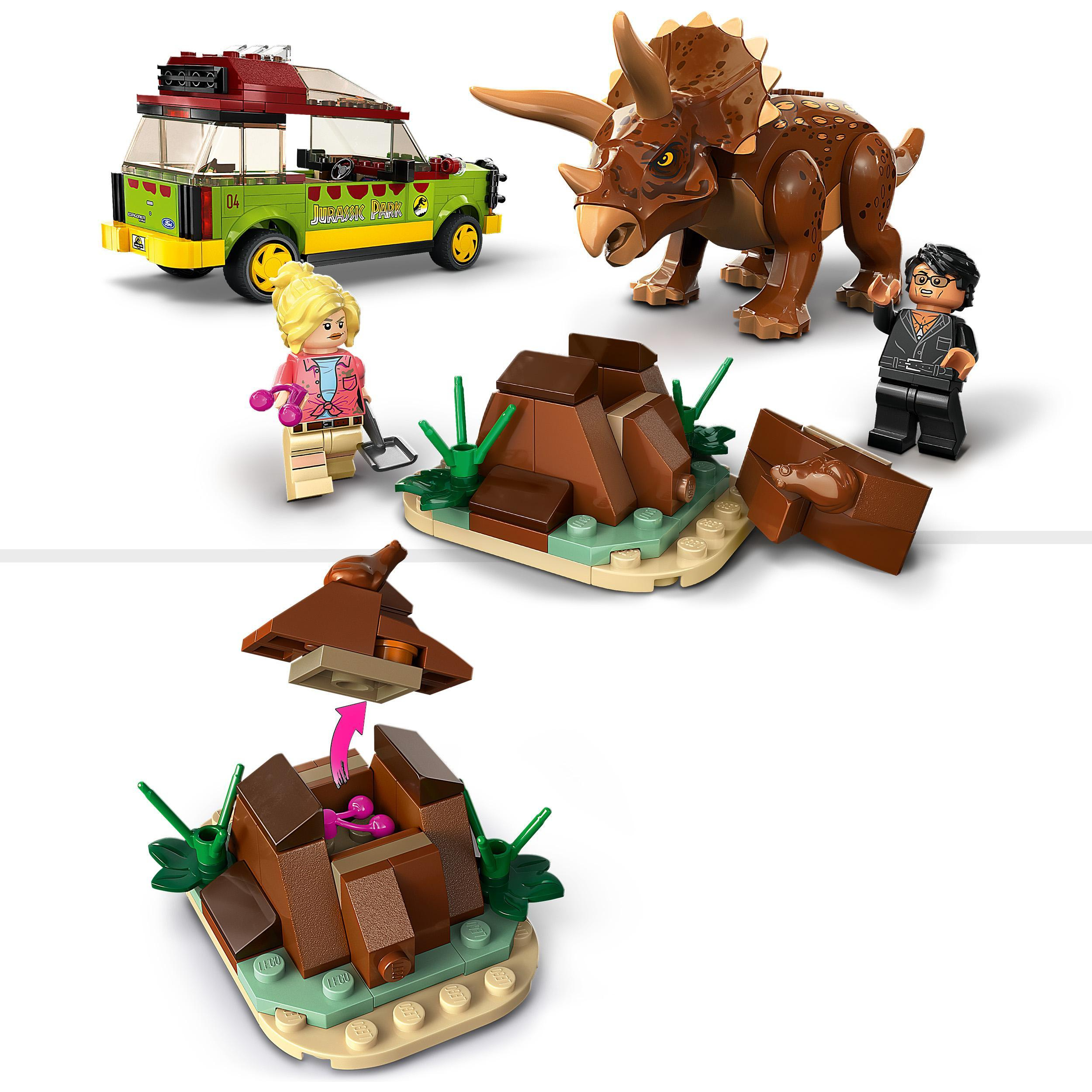 LEGO JURASSIC WORLD 76959 - LA RICERCA DEL TRICERATOPO