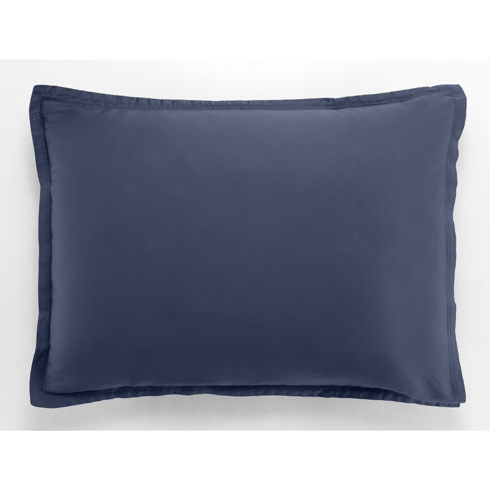 Paire de Taies D'oreiller 1pcs 100% Satin De Coton 105 Fils Bleu Marine
