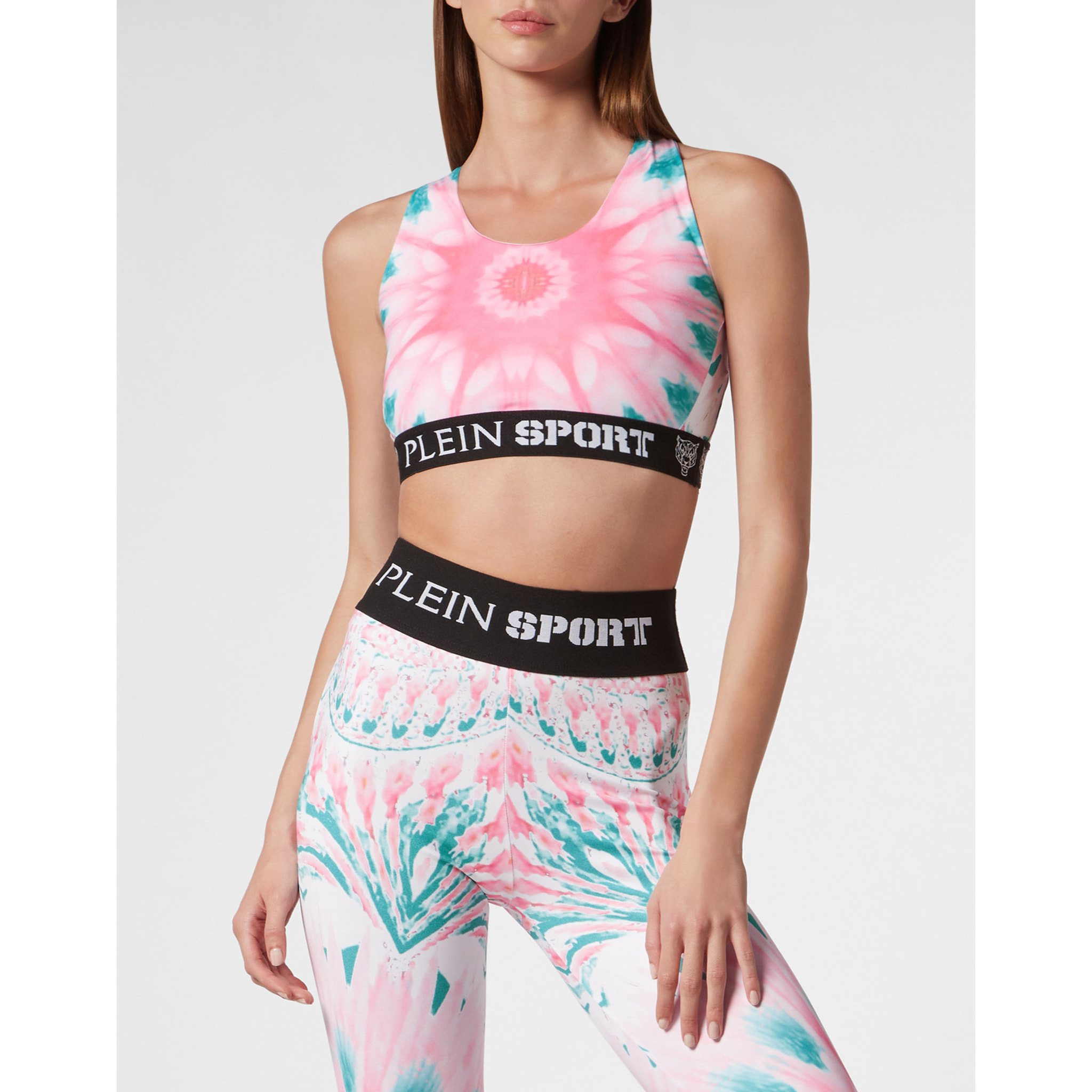 PLEIN SPORT Sports Bra OPTICAL FLOWER