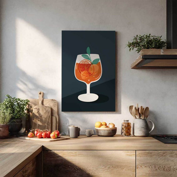 Tableau cocktail agrumes Toile imprimée