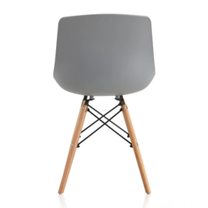 Pack 4 sillas de comedor Fredo Gris