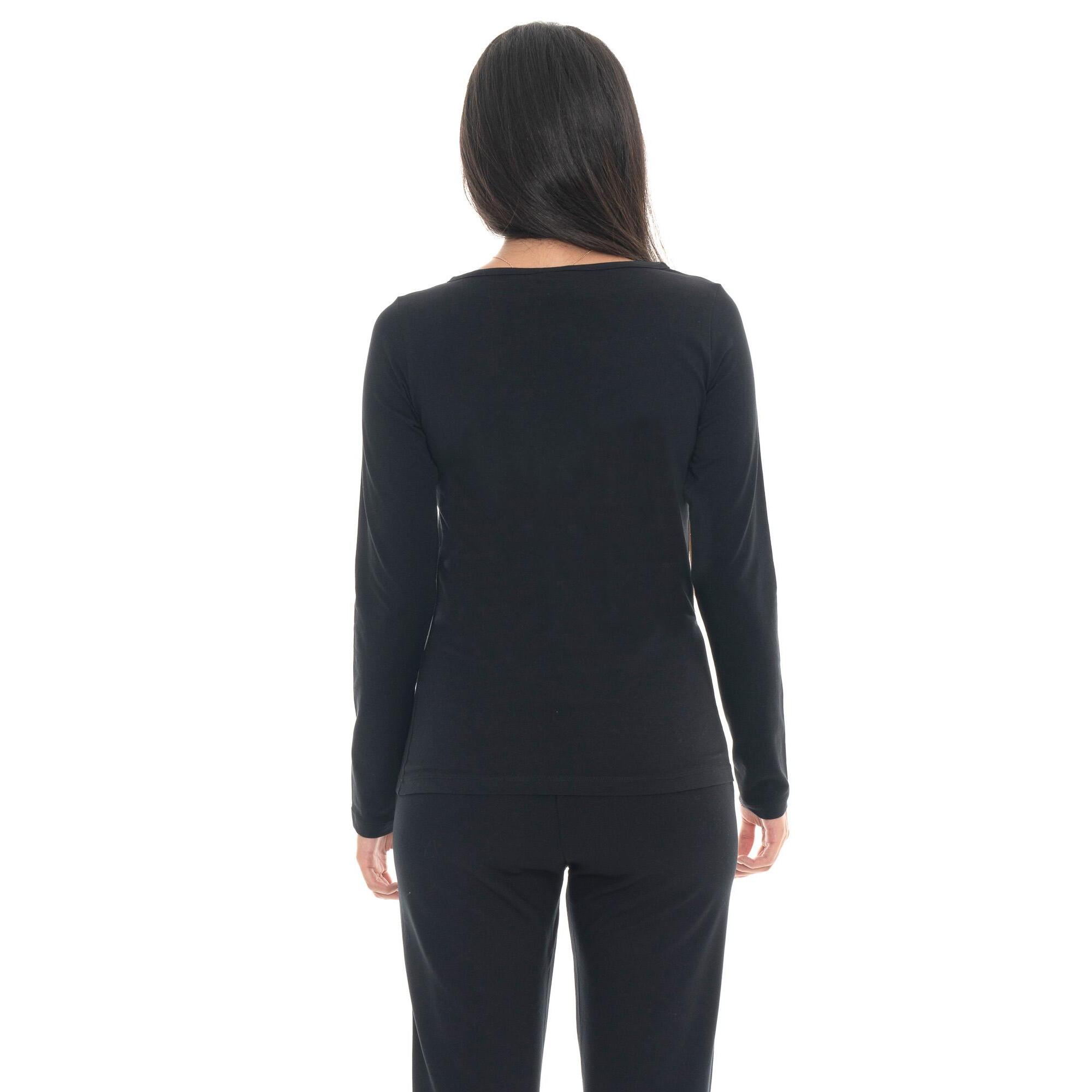 Camiseta de manga larga para mujer con estampado Leone 1947 Never Without