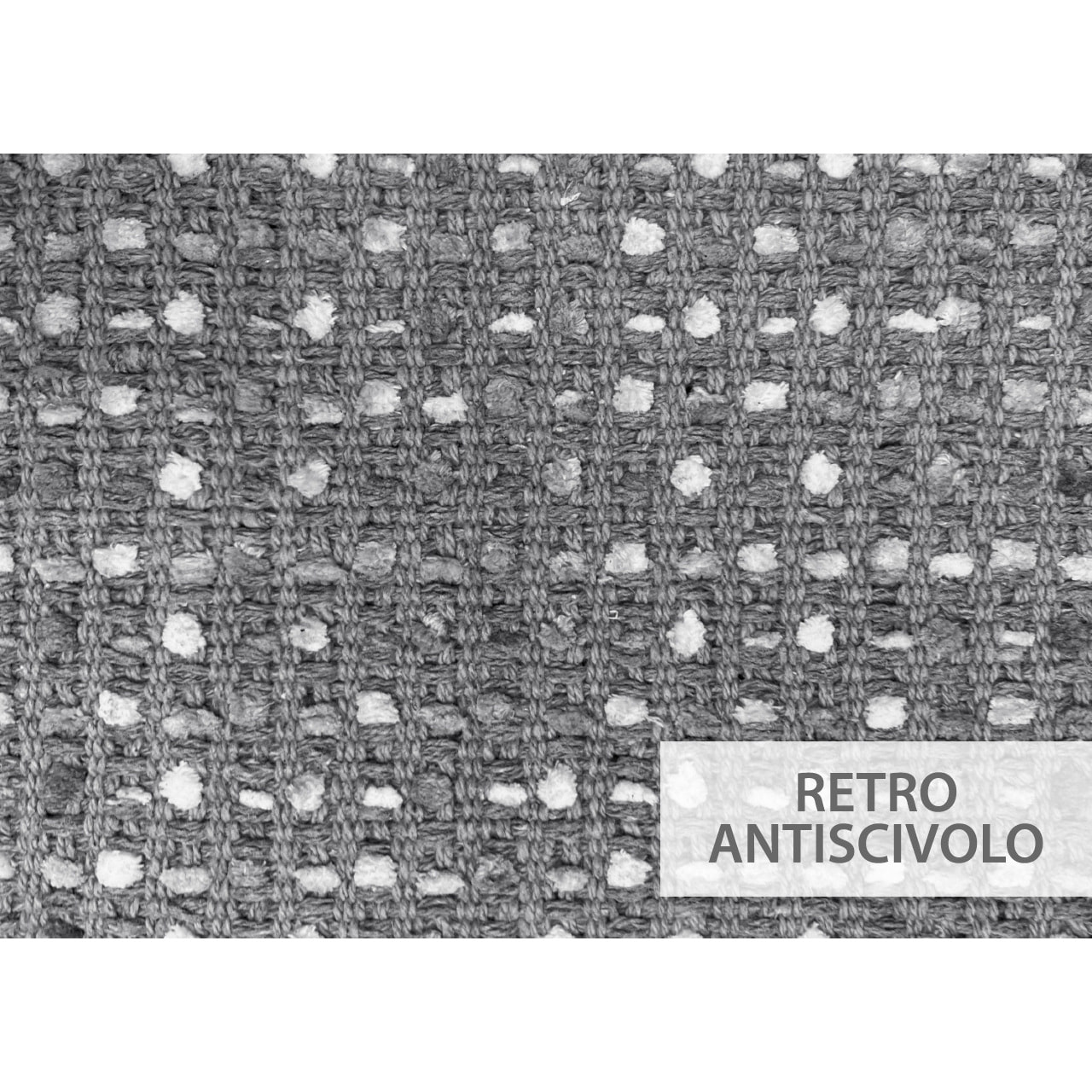 Tappeto Bagno Doccia Antiscivolo Super Assorbente Modello Plot Grigio