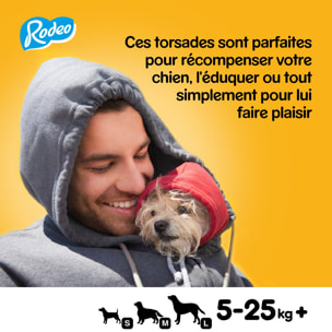 PEDIGREE Rodeo Récompenses au boeuf pour chien 100 friandises (25x4)