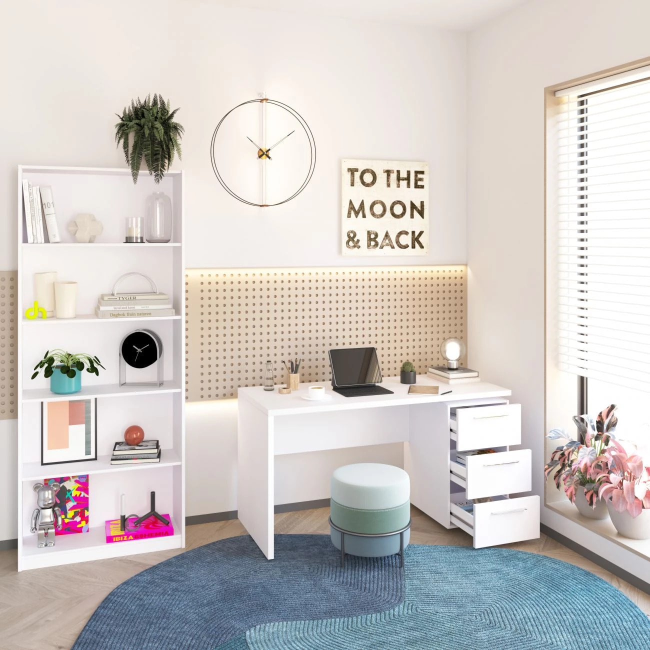 Estantería Sasha Blanco Artik (Blanco Mate)