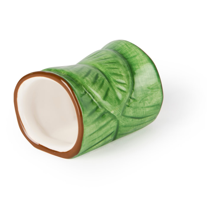 Set 6 Portatovaglioli Excelsa – Foliage, Ceramica Verde