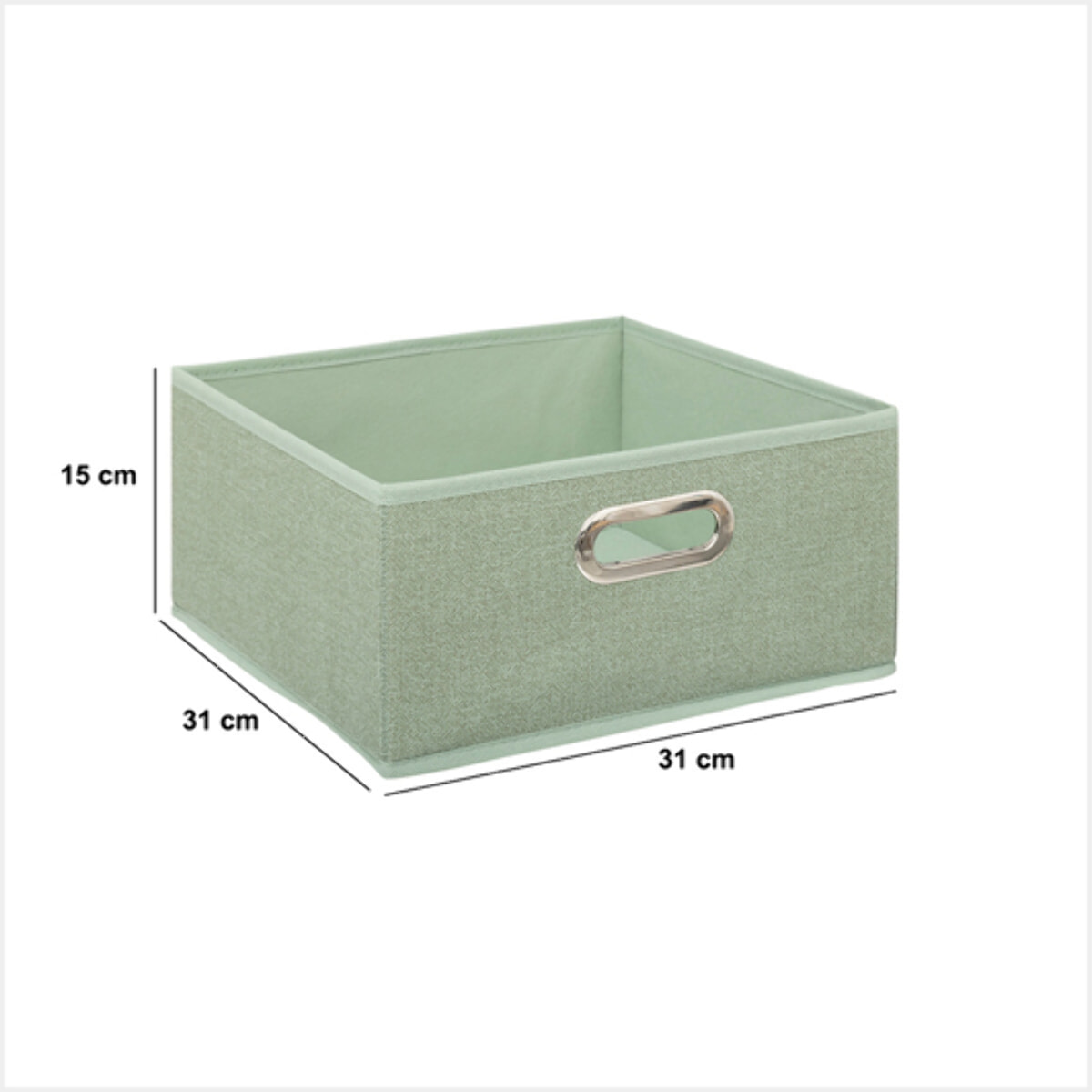 Boîte de rangement "Mix  n  Modul" vert clair 31x15cm