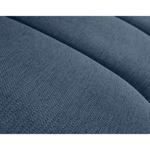 Debbie - module d'assise droit en tissu texturé - Bleu