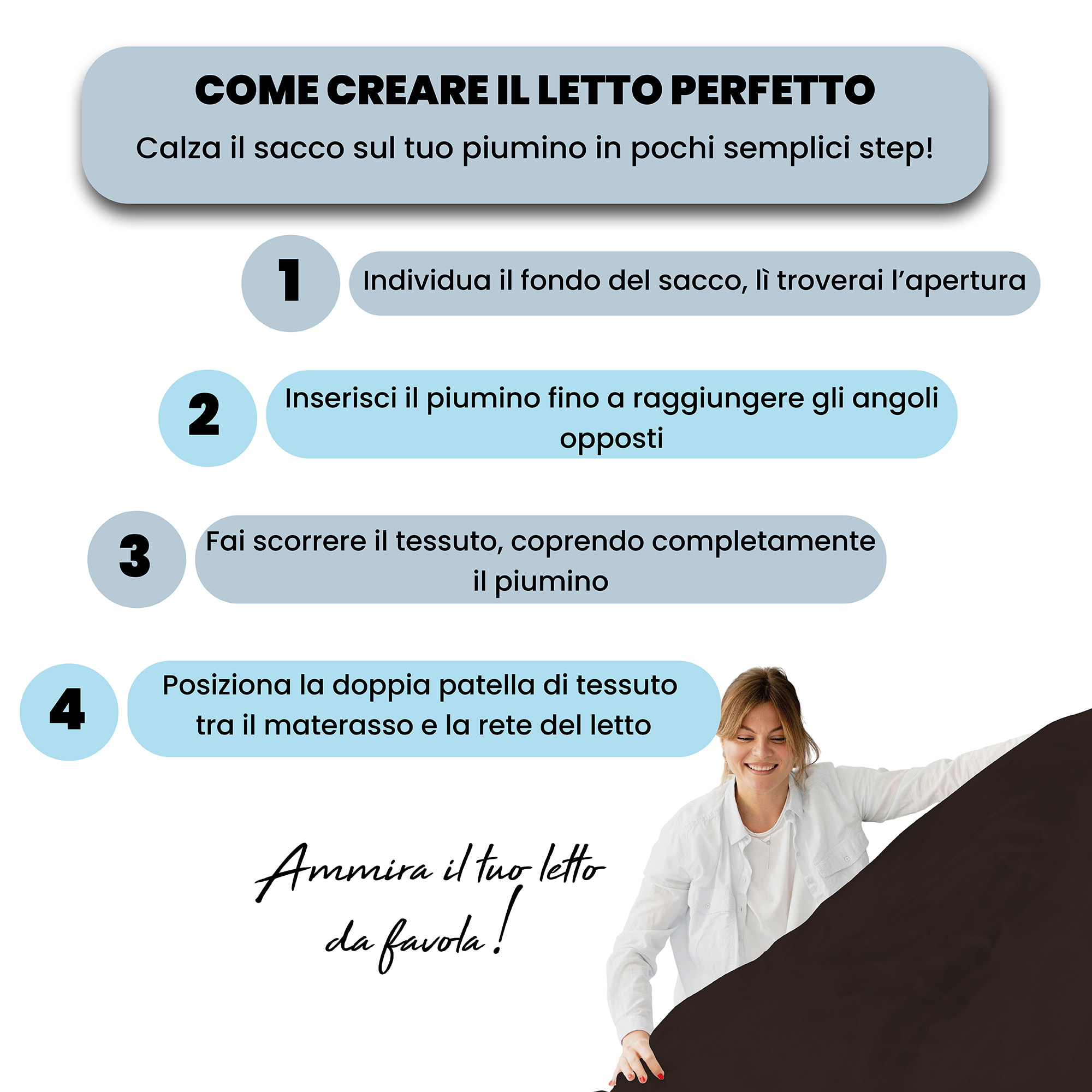 PARURE COPRIPIUMINO VERA - 100% Microfibra - Made in Italy