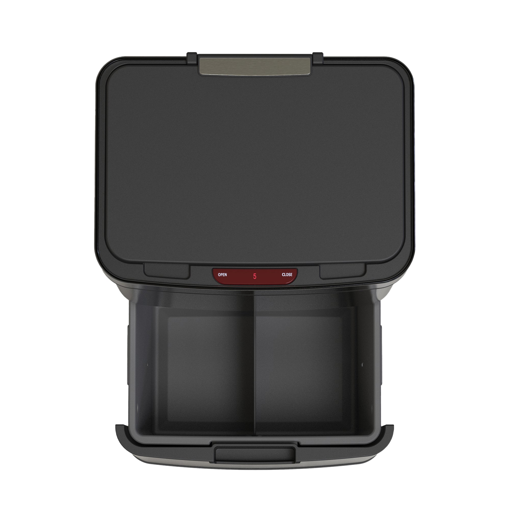 Poubelle automatique tri sélectif NARVIK noir 75L