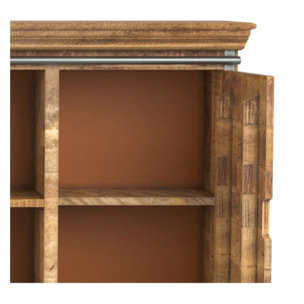 Grand buffet en bois et métal 3 portes 3 tiroirs - Tabuk