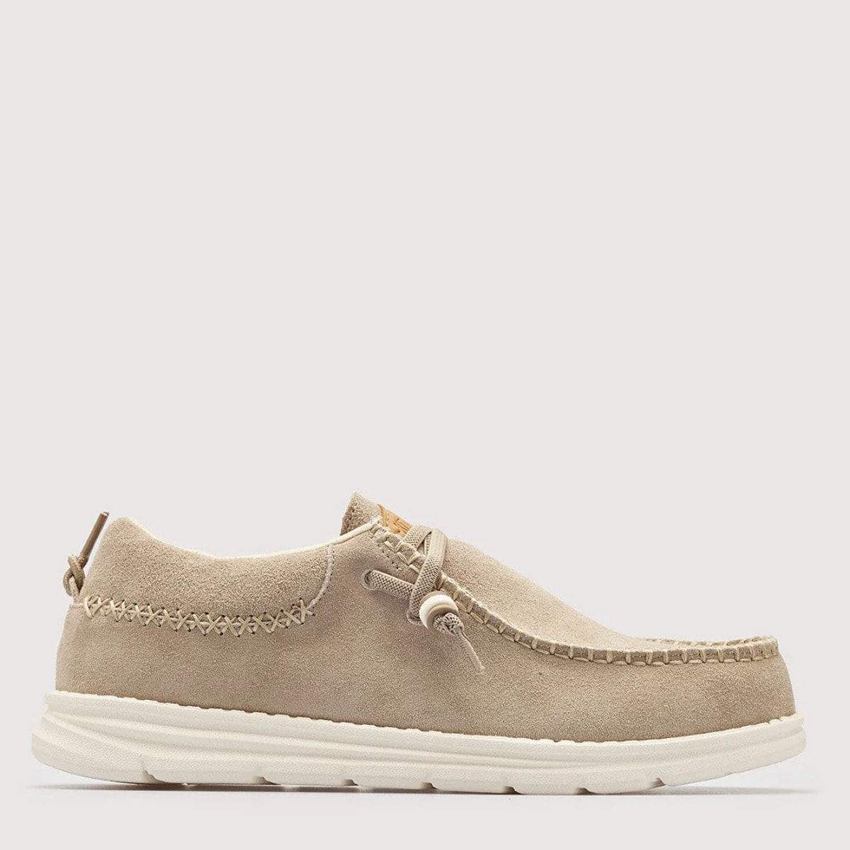 Mocasín Casual Serraje Taupé - Mullilah