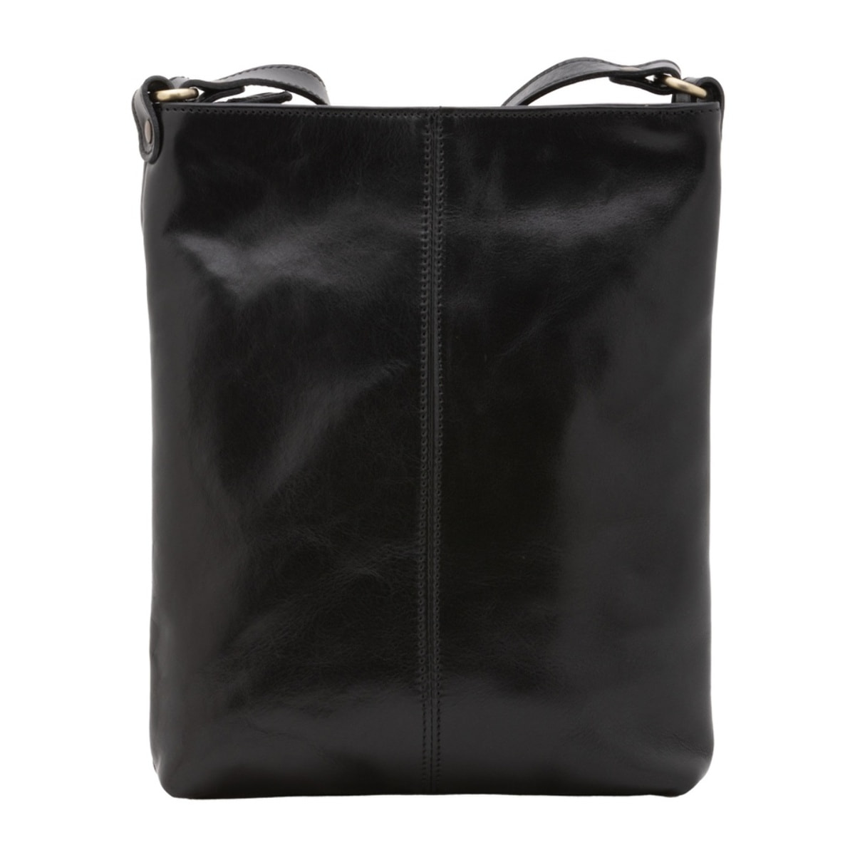 Borsa a tracolla uomo in vera pelle - Modello False - Made in Italy - 26.0 x 34.0 x 5.0 cm