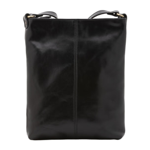 Borsa a tracolla uomo in vera pelle - Modello False - Made in Italy - 26.0 x 34.0 x 5.0 cm