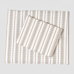 Set di lenzuola in cotone 100% alrubia verde secco