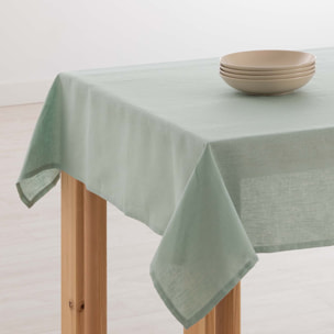 Nappe hydrofuge anti-taches en lin 100% Aqua