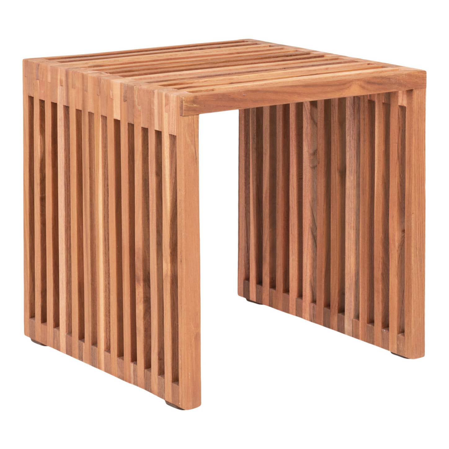 Tavolino Pego in legno di teak naturale 40x40x40 cm