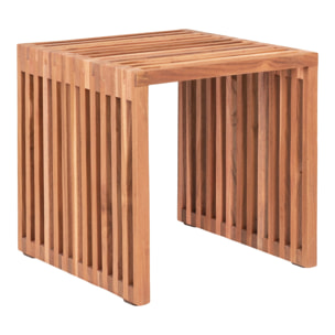 Tavolino Pego in legno di teak naturale 40x40x40 cm
