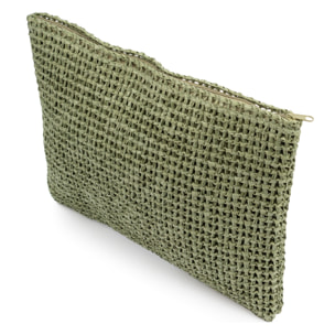 Bérgamo Bolso de mano Mujer. Fabricado en paja trenzada diseño "Summer".