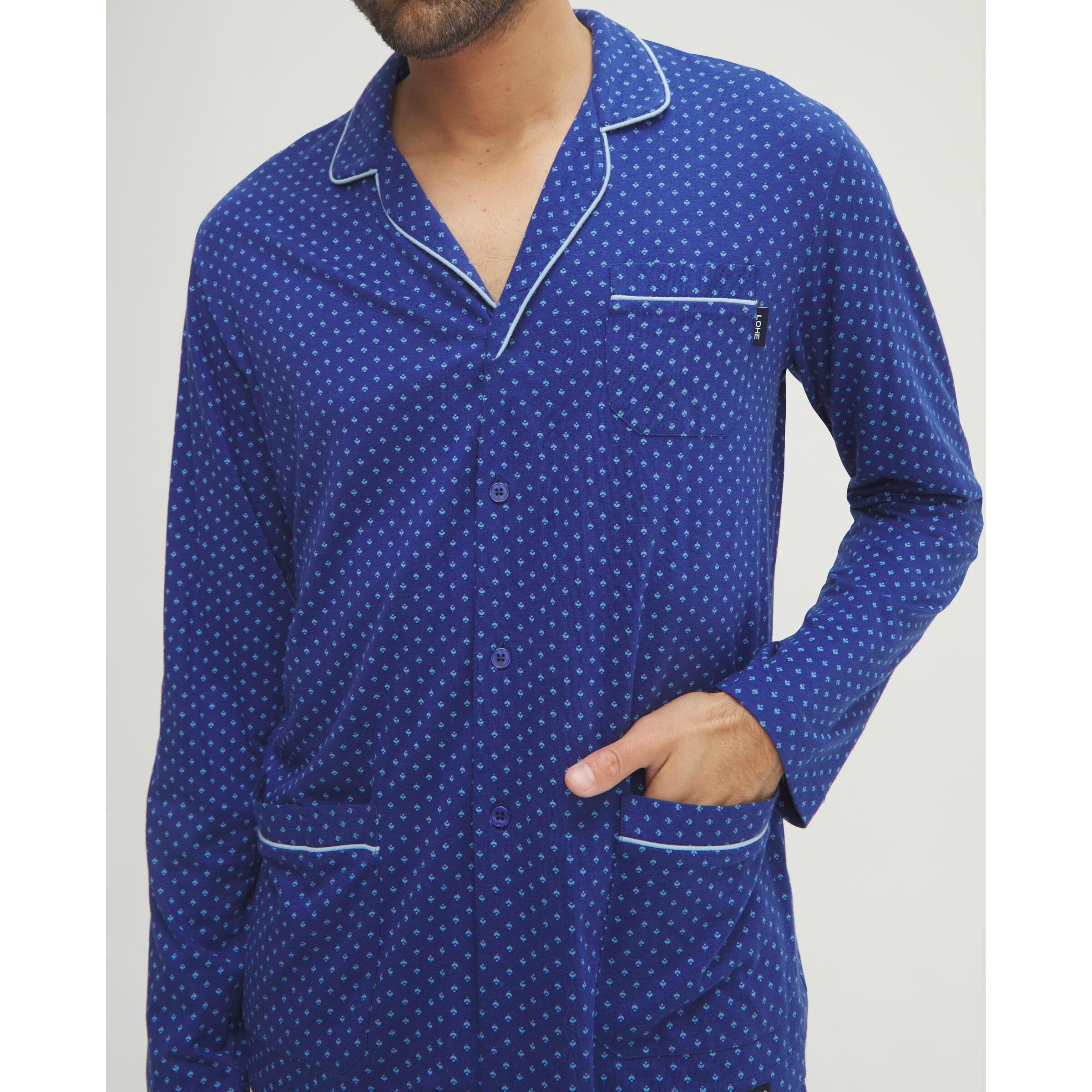 Pijama hombre corbatero abierto