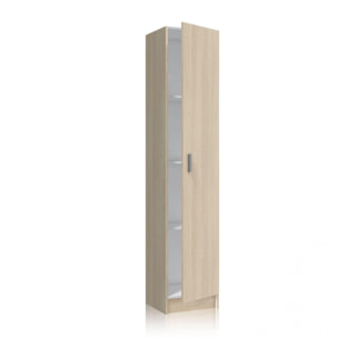 Armario multiusos 1 columna Roble