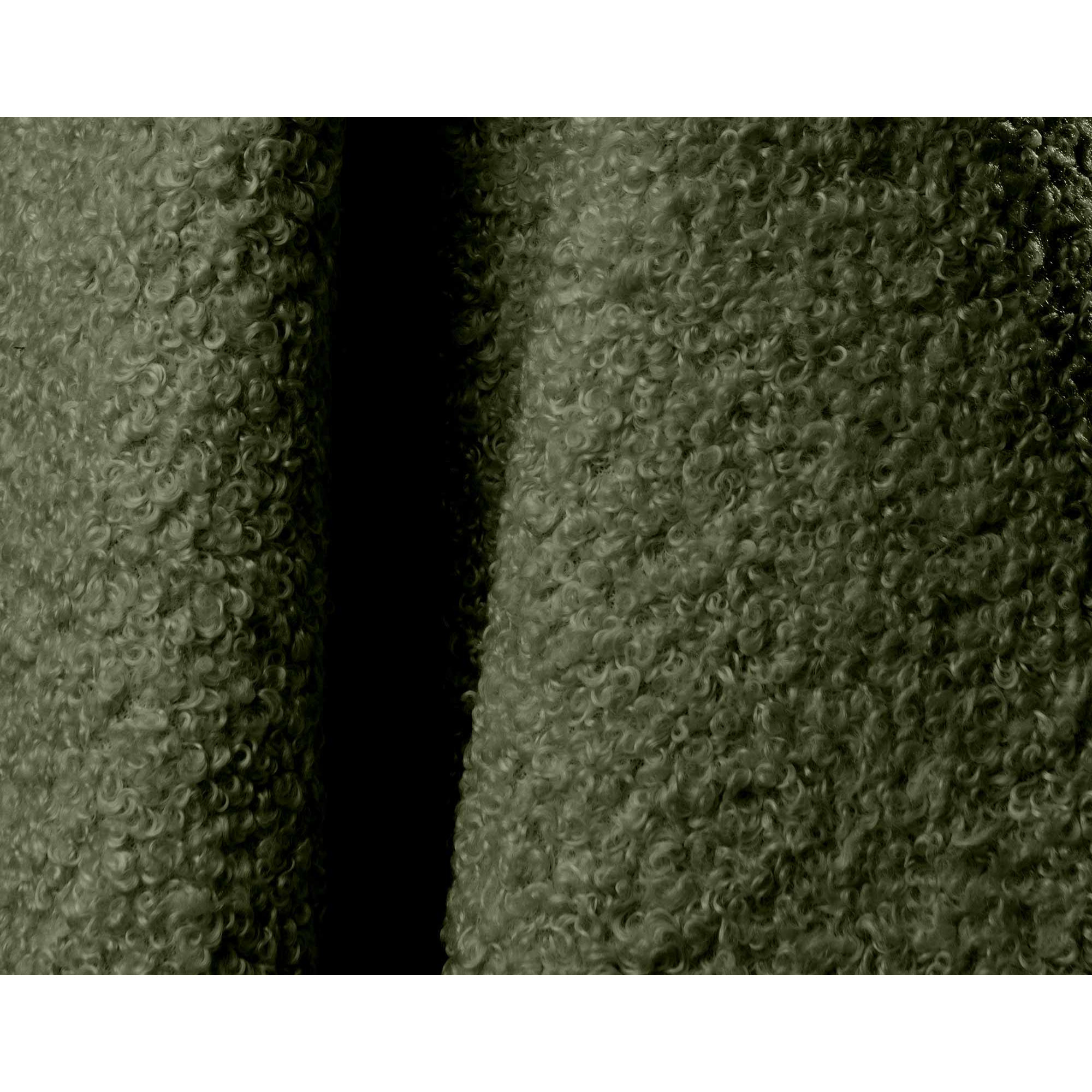 Yulin - Canapé d'angle droit 4 places convertible avec coffre en tissu bouclette - Vert