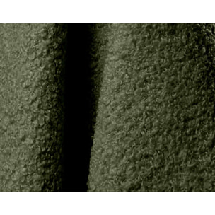 Yulin - Canapé d'angle droit 4 places convertible avec coffre en tissu bouclette - Vert