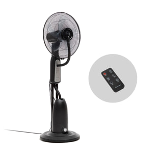 Ventilatore Nebulizzatore da Terra con Telecomando InnovaGoods Mistinn Nero 90 W 2,8 L