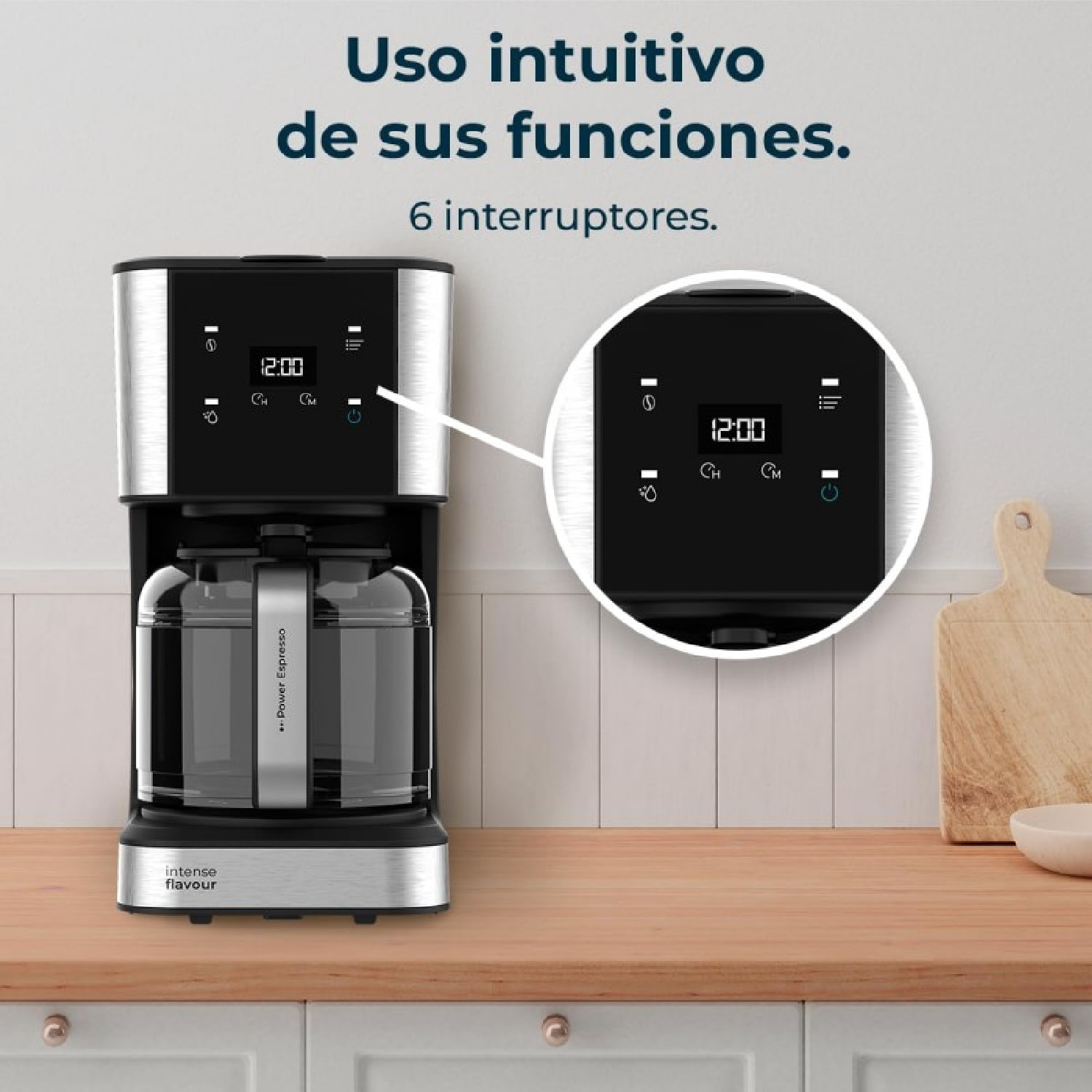 Cecotec Cafetera de goteo Coffee 66 Drop & Touch