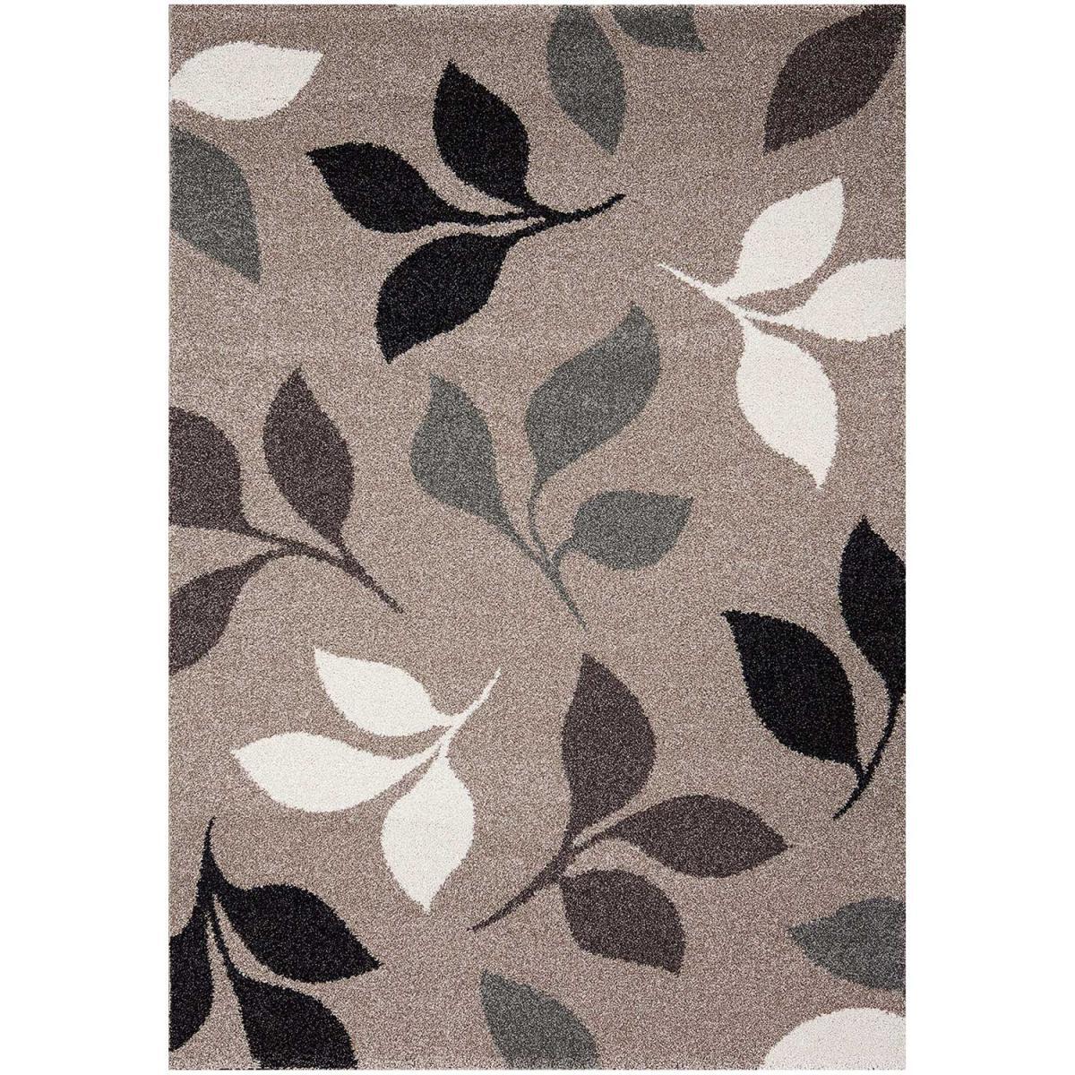 Tapis salon et chambre tissé motif floral SATO