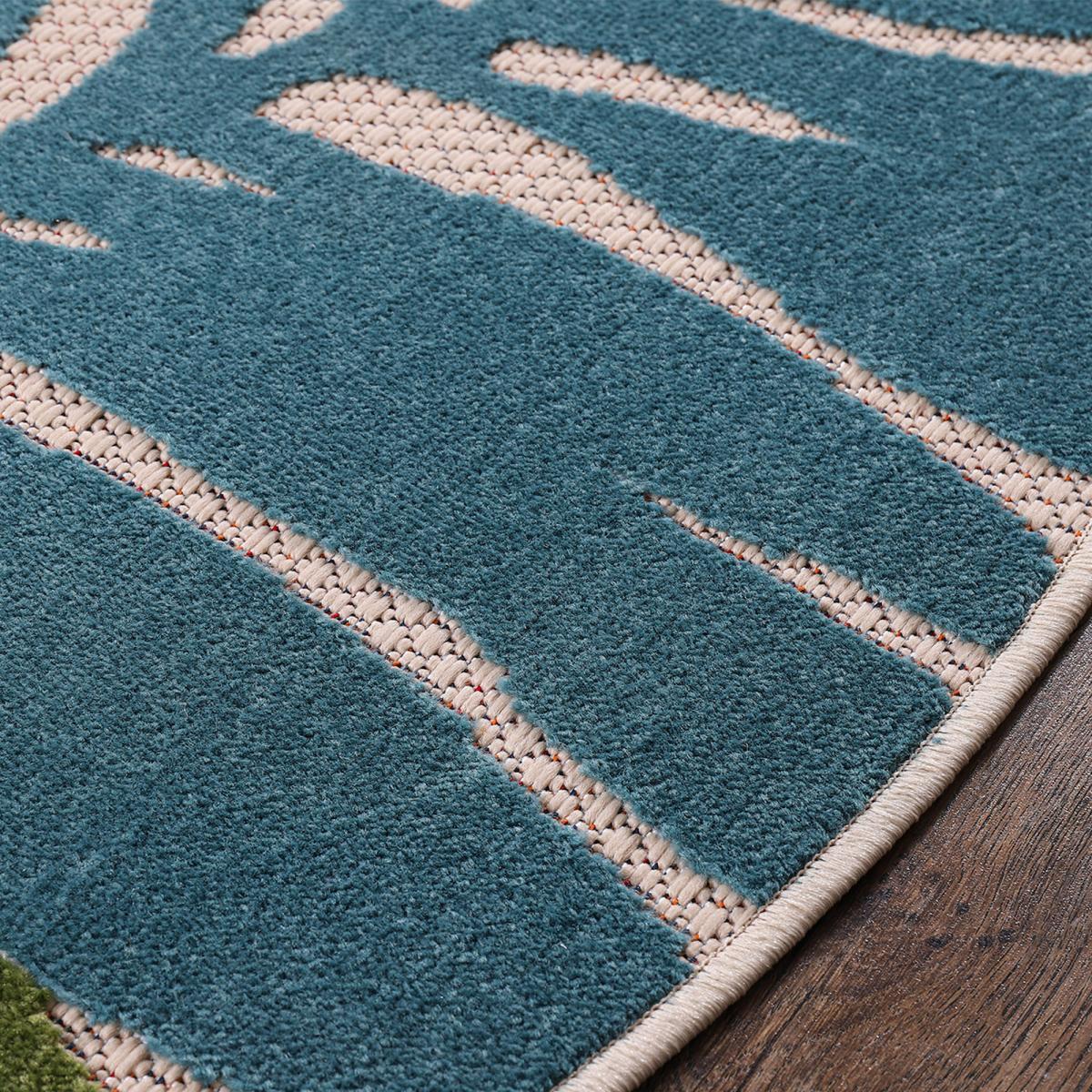 Tapis extérieur tissé kilim rectangle HALE