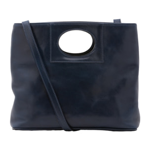 Borsa a tracolla da donna - Modello False - Vera pelle - 28.0 x 33.0 x 10.0 cm
