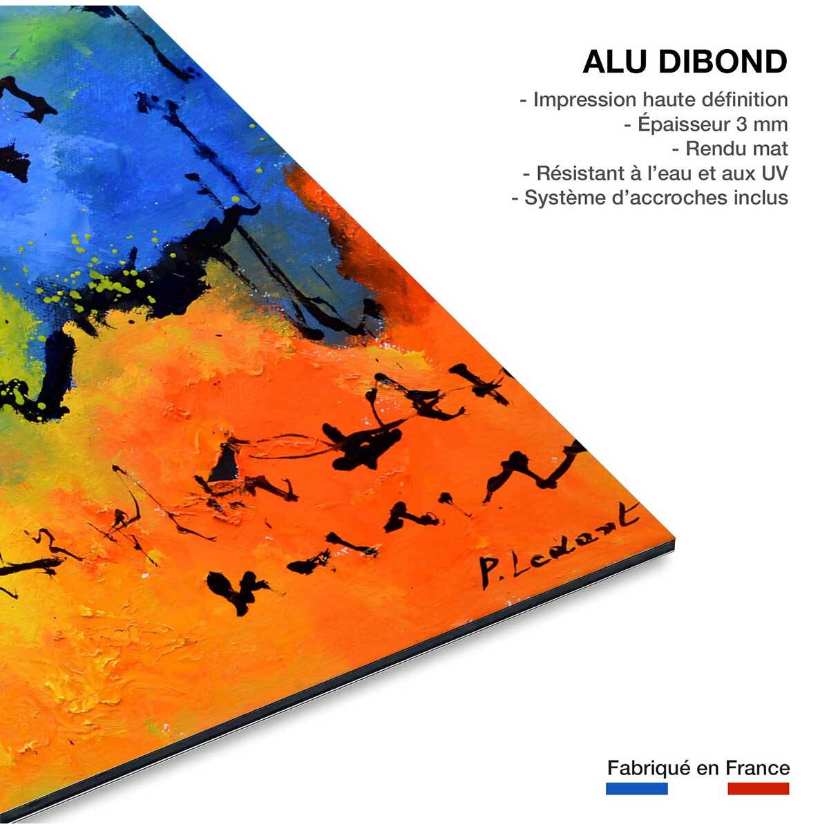 Tableau abstrait deco blue limit Tableau alu Dibond